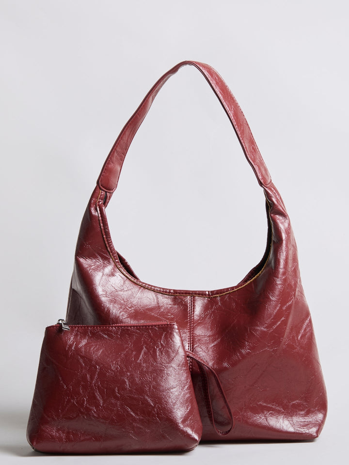 Scarlett Distressed Læder Tote