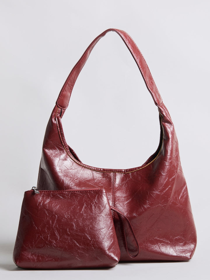 Scarlett Distressed Læder Tote