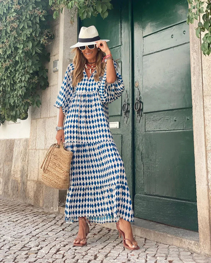 Mari Boheme Cotton Maxi Kjole
