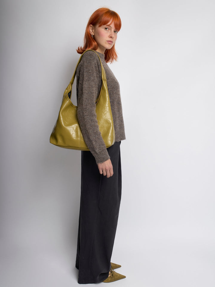 Scarlett Distressed Læder Tote