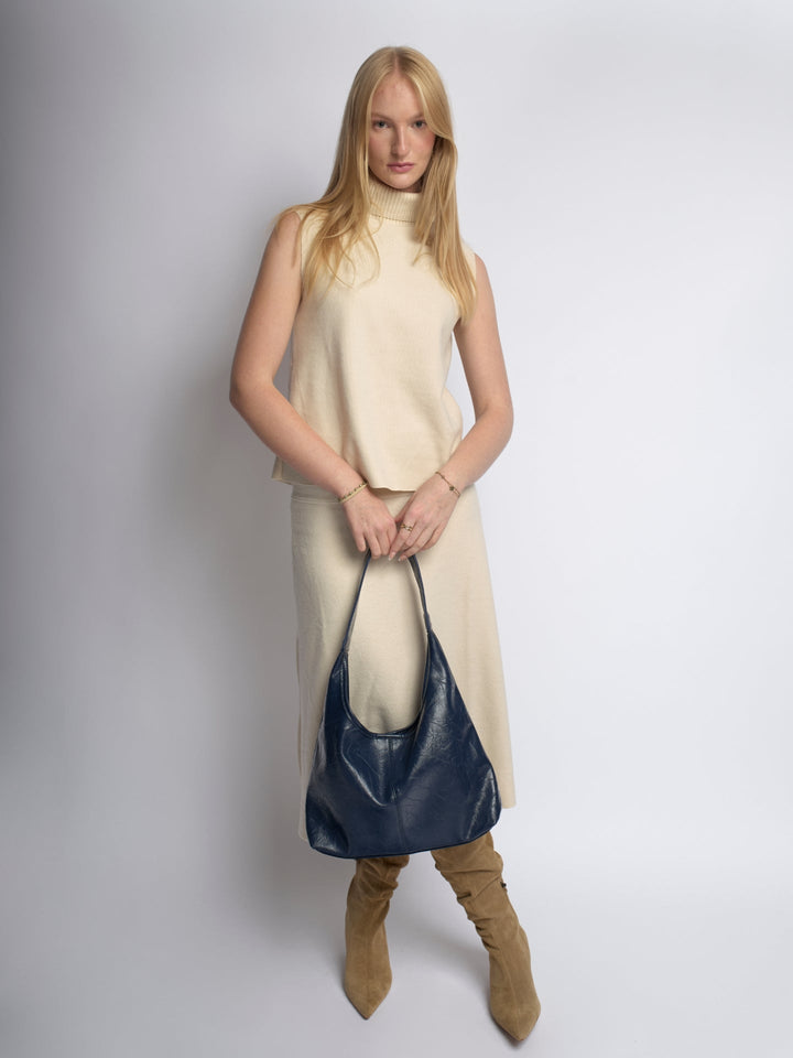 Scarlett Distressed Læder Tote