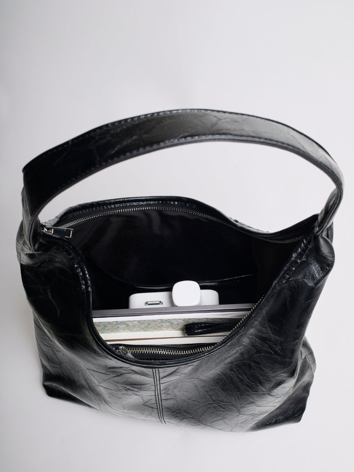 Scarlett Distressed Læder Tote