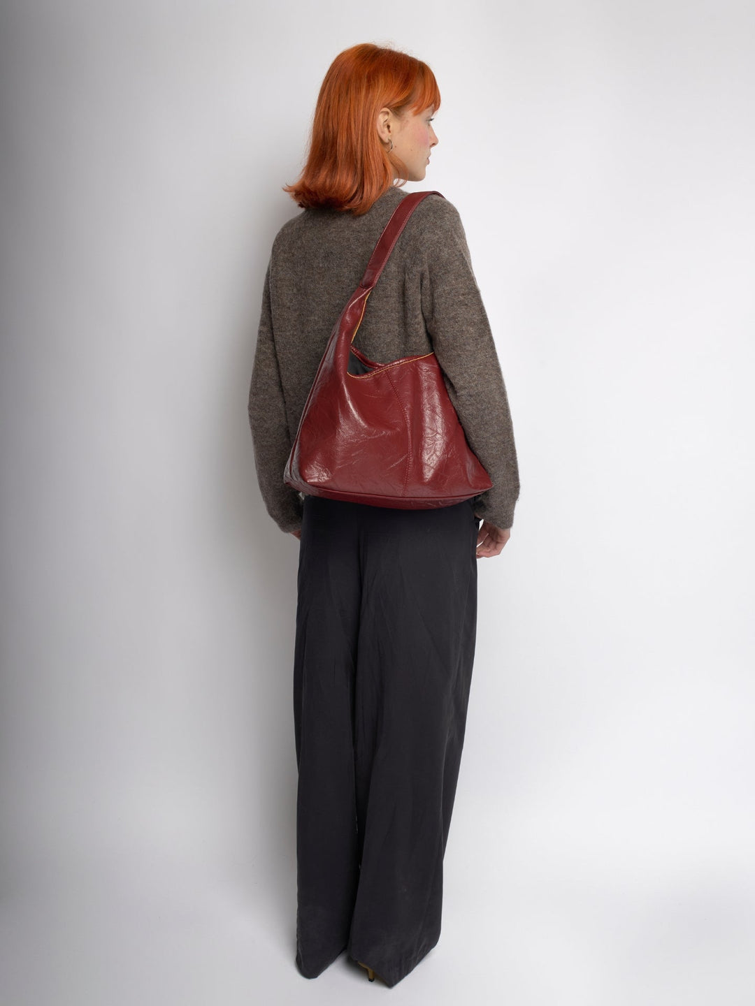 Scarlett Distressed Læder Tote