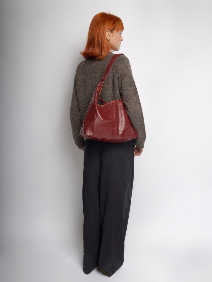 Scarlett Distressed Læder Tote