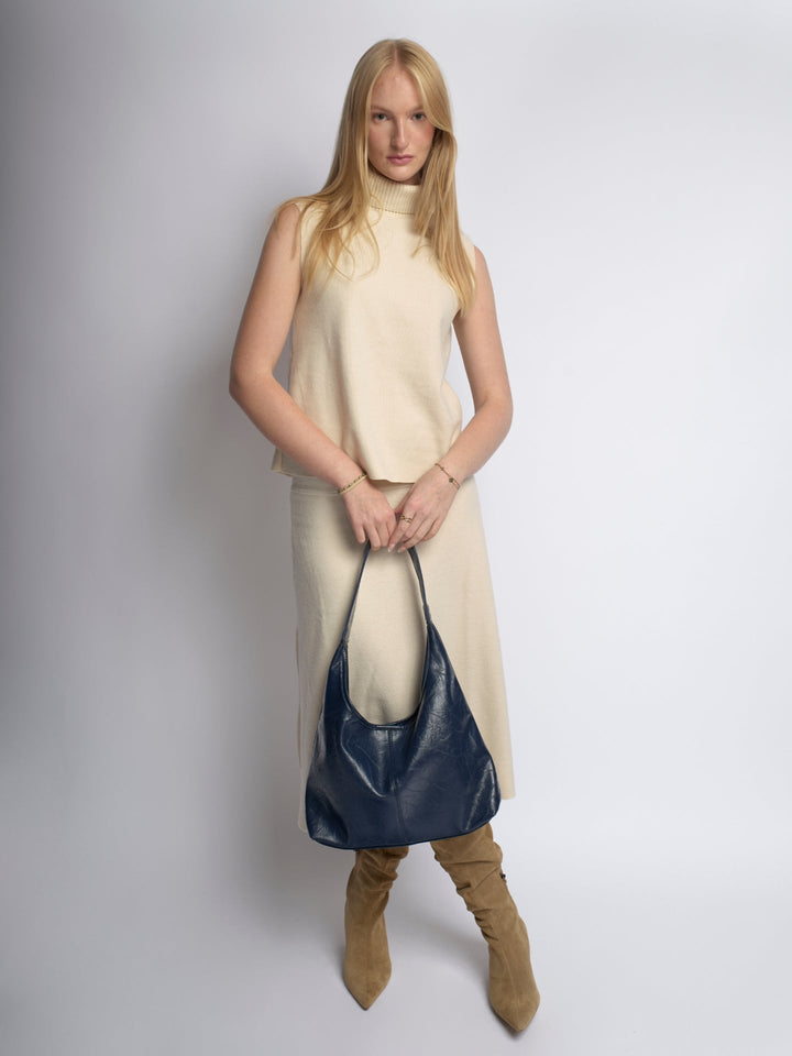 Scarlett Distressed Læder Tote