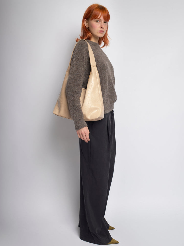 Scarlett Distressed Læder Tote