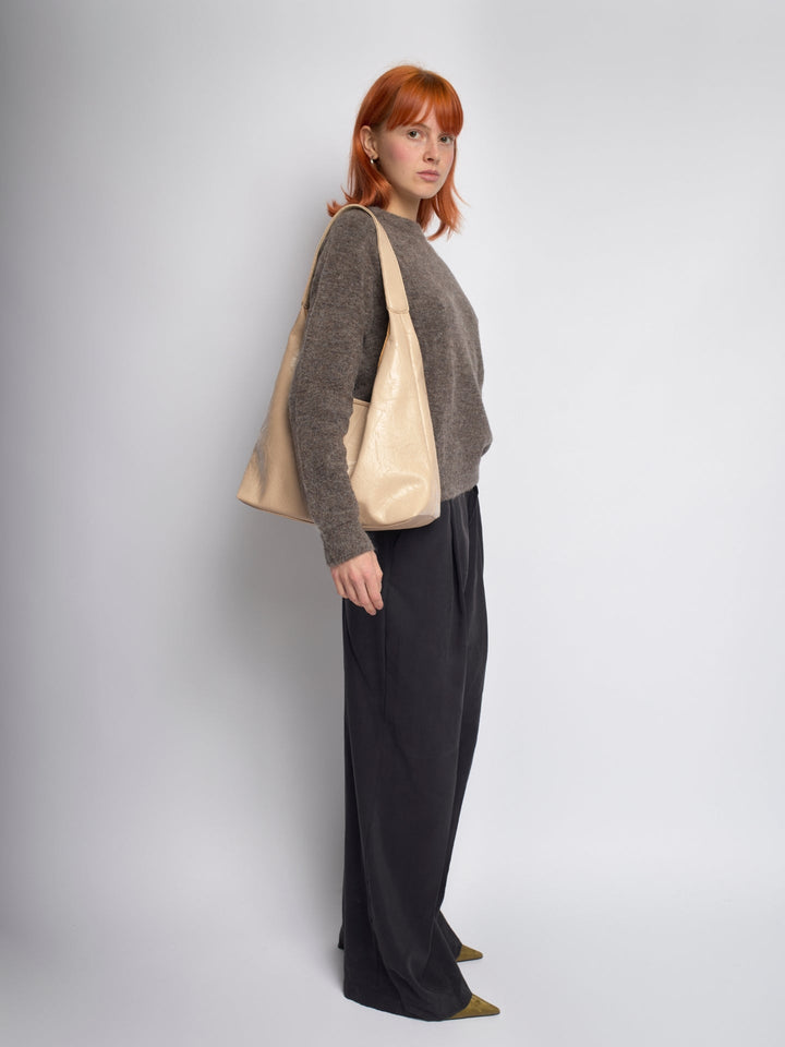 Scarlett Distressed Læder Tote
