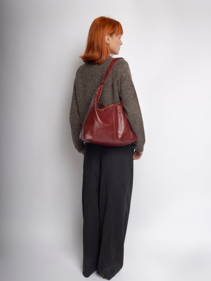 Scarlett Distressed Læder Tote