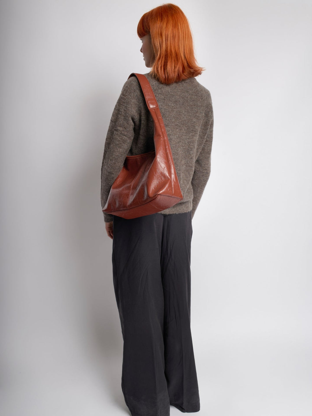 Scarlett Distressed Læder Tote